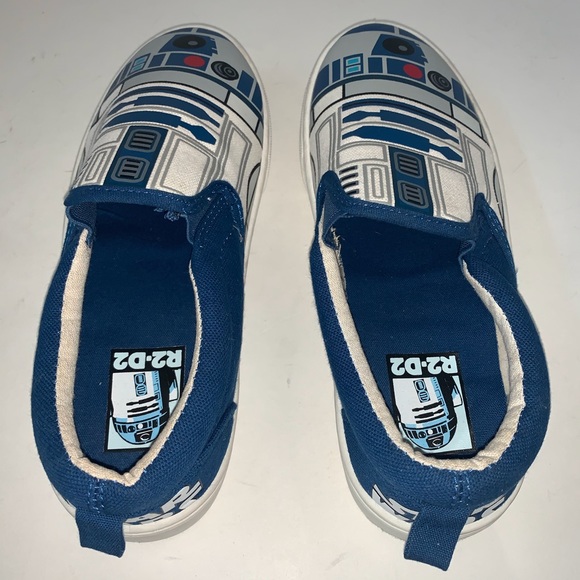 Star Wars R2D2 White Men Slip On Sneaker SOLD OUT - Picture 6 of 13
